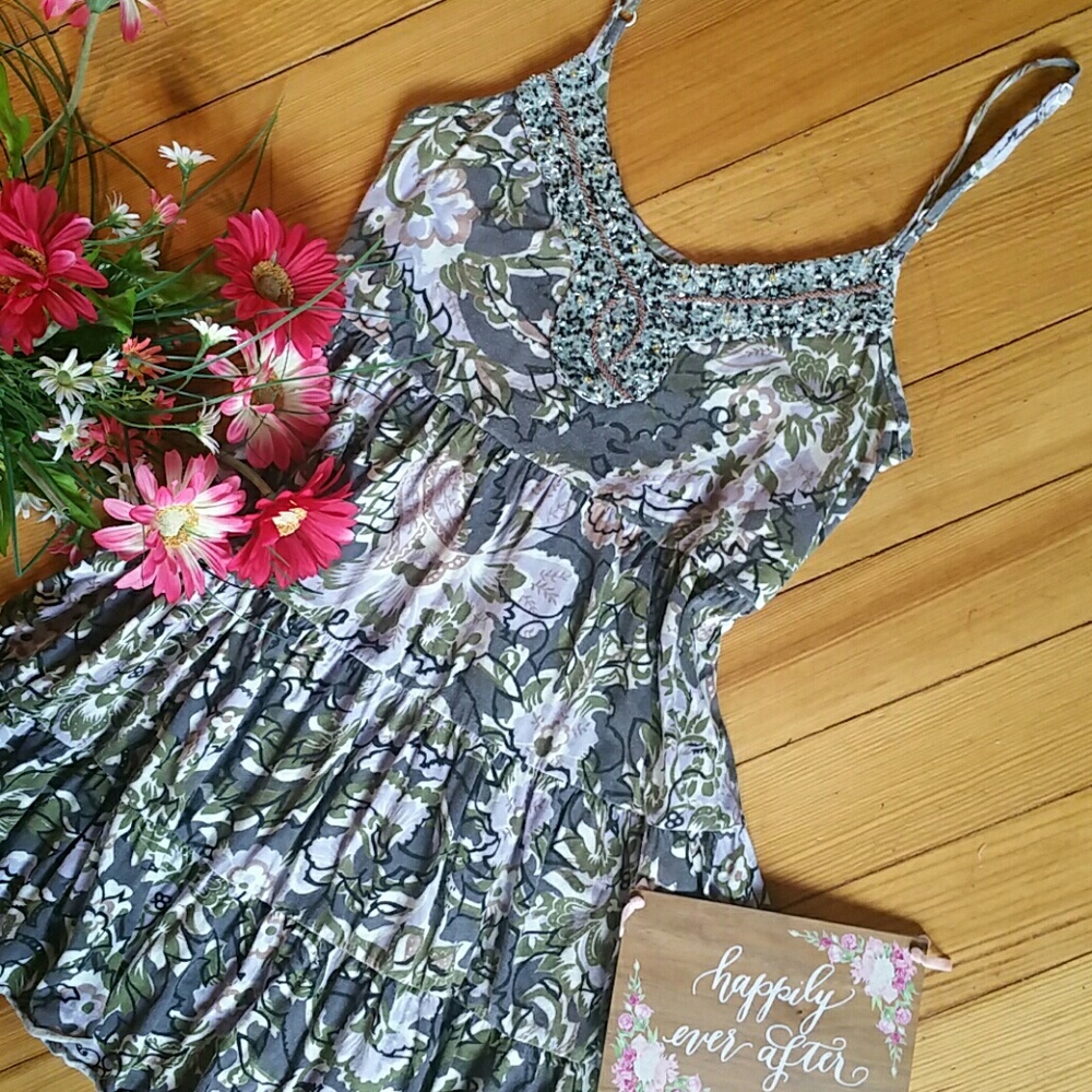 {Free People} Dress or Tank Tunic Top EUC